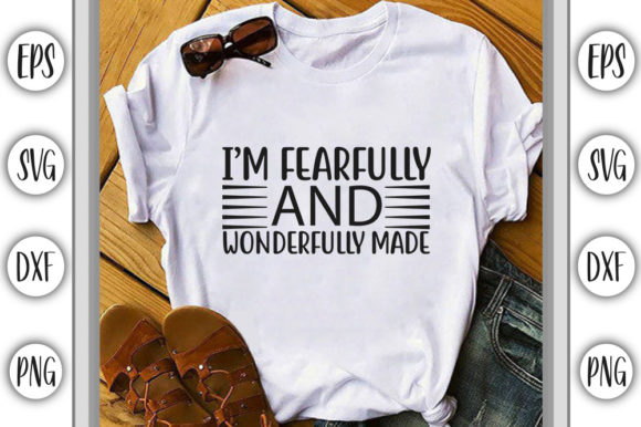 Christian Jesus SVG Design: I'm Fearfully