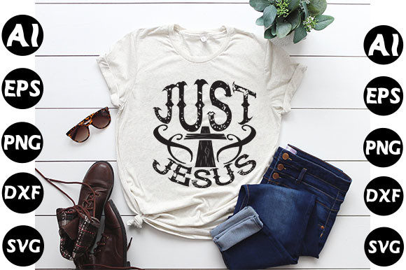 Christian Quote Design: Just Jesus Focus