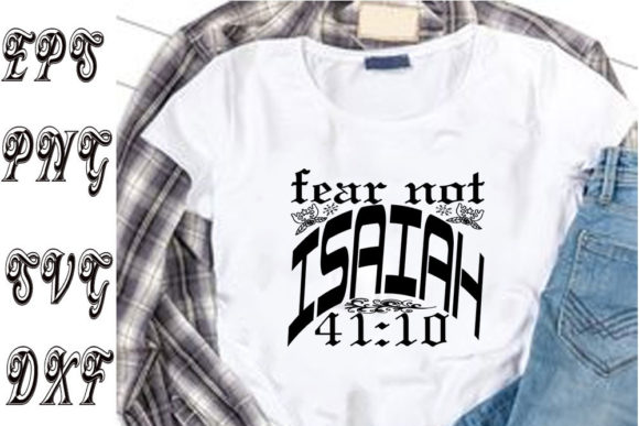 Christian SVG Design: Fear Not from Isaiah 41