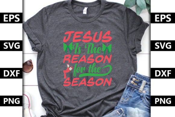 Christmas Quote SVG Design: The Jesus is T Style