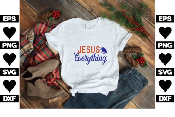 Christmas SVG Design: Crafting Sacred Art with a Jesus Everything Theme