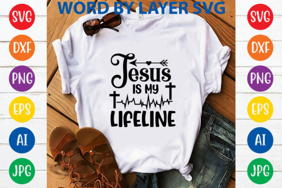 Jesus is My Lifeline SVG Design: A Creative Expression of Faith and Connection