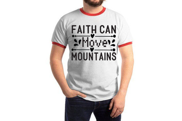 Jesus SVG Design: Faith Can Move Mountains