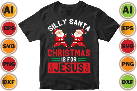 Silly Santa Christmas Is for Jesus 1 – A Playful Holiday Typeface